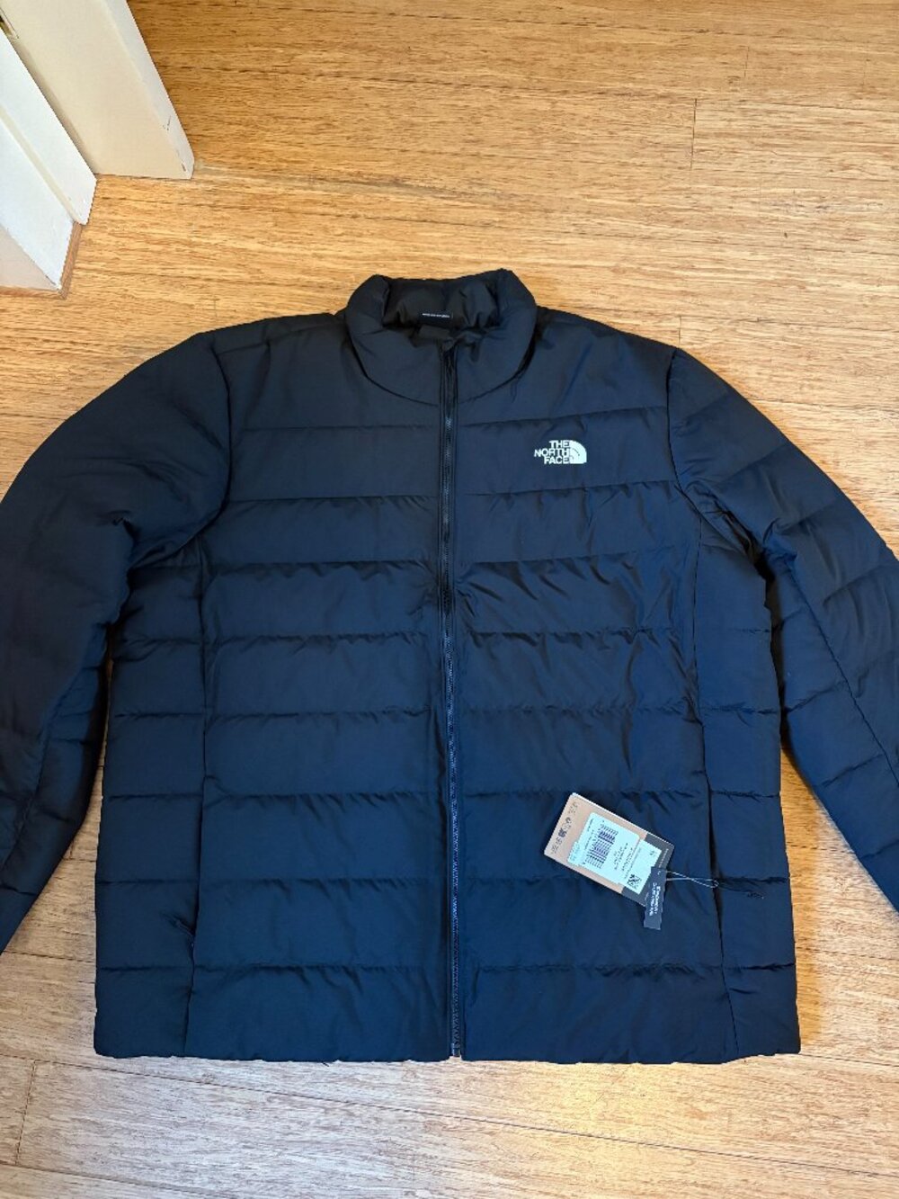 NWT The North Face Aconcagua 3 Down Puffer Jacket Black Men's XXL 2XL
